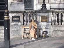 Yoshiko Shimada performs Becoming a statue of a Japanese comfort woman.