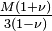 \tfrac{M(1+\nu)}{3(1-\nu)}