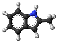 2-Methylindole molecule