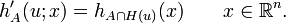  h_A'(u;x)= h_{A \cap H(u)}(x) \qquad x \in \mathbb{R}^n.