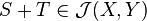 S+T\in\mathcal{J}(X,Y)