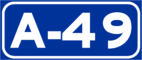 Autovía A-49 shield}}