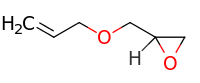 The skeletal structure of allyl glycidyl ether