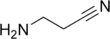 Structural formula of aminopropionitrile