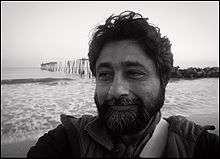 image shows Anjan Chatterjee at the shore. He took this picture of himself