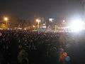 Armenian Presidential Elections 2008 Protest Day 5 - Opera Square night - towards stage.jpg