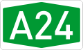 A24 motorway shield