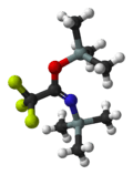 Ball-and-stick model of the BSTFA molecule