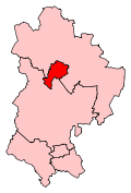 A small constituency, located north of the centre of the county.