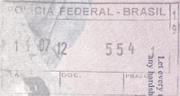 Entry stamp