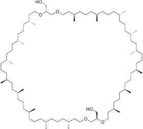 Skeletal formula of caldarchaeol