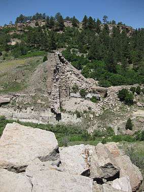 Remnants of Castlewood Dam