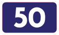 First-class Road 50 shield}}