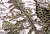 Representation of Chambourg-sur-Indre on the Cassini map