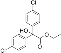 Skeletal formula of chlorobenzilate