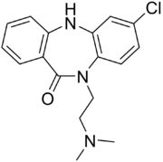 Skeletal formula of clobenzepam