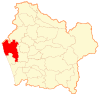 Map of Carahue commune in the Araucanía Region