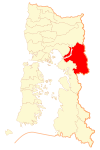 Location of Cochamó commune in Los Lagos Region