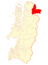 Map of the Commune of Lago Verde in Aisén Region