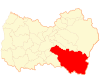 Map of San Fernando commune in O'Higgins Region