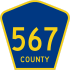 County Route 567  marker