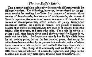 A recipe for Daffey's Elixir