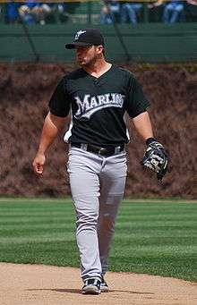 Dan Uggla in a Florida Marlins uniform