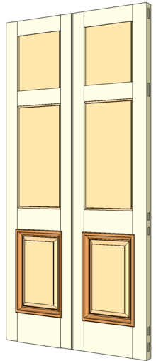 Sample of a Double margin door.