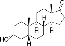 Skeletal formula of etiocholanolone