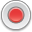 A light grey circle containing a smaller red circle