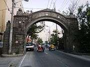 Stone arch marker in Arkong Bato