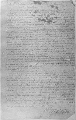 Cursive document of George Washington's October 3, 1789, Thanksgiving Day Proclamation