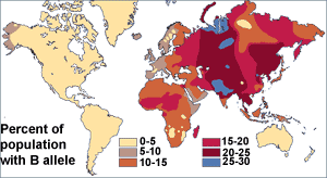 Multicolored world map