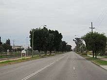 Photo of single-carriageway, four-lane road