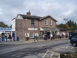 Photograph of the front of Haslemere railway station