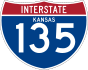 Interstate 135 marker