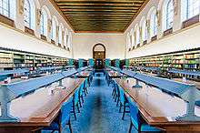 Interior of the main reading room