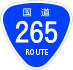 National Route 265 shield