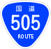 National Route 505 shield