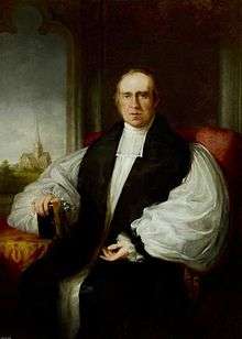 Portrait of Bishop Medley in 1848 by John Bridges