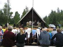 An audience listening to a speaker during Seto Kingdom Day.