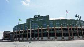 A photo of Lambeau Field.