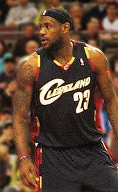 LeBron James at a game