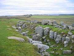 The wall ditch at Limestone Corner