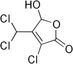 Skeletal formula of mutagen X