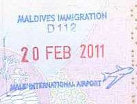 Exit stamp