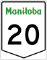 Manitoba Highway 20 shield