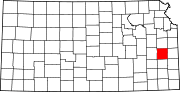 State map highlighting Anderson County