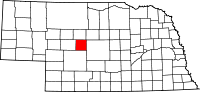 State map highlighting Logan County