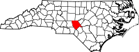 State map highlighting Moore County